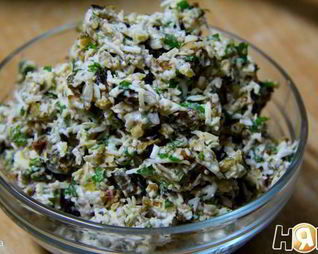 Салат-паста с баклажанами Вкусная