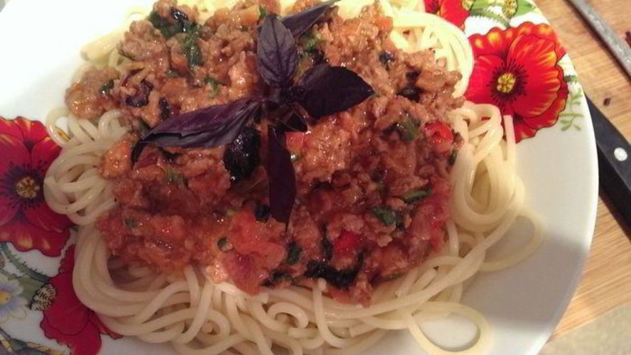 Рецепт спагетти болоньез