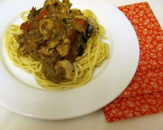 Спагетти с гарниром