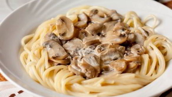 Рецепт Спагетти с шампиньонами