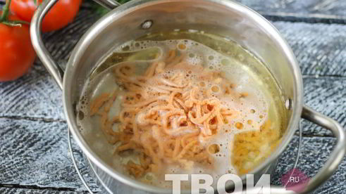 томатные спагетти