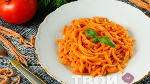 томатные спагетти