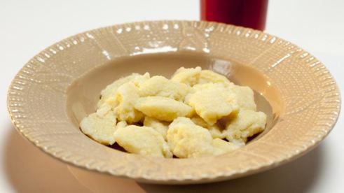 манные клецки с киселем