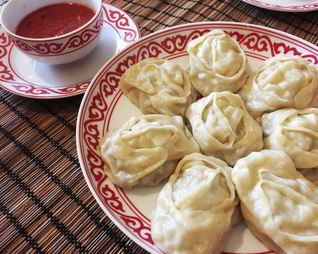 Манты с тыквой