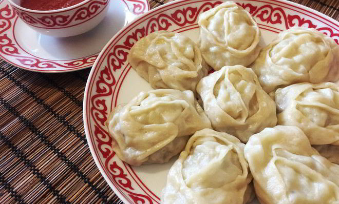 Манты с тыквой