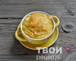Морковно-картофельное пюре с сыром