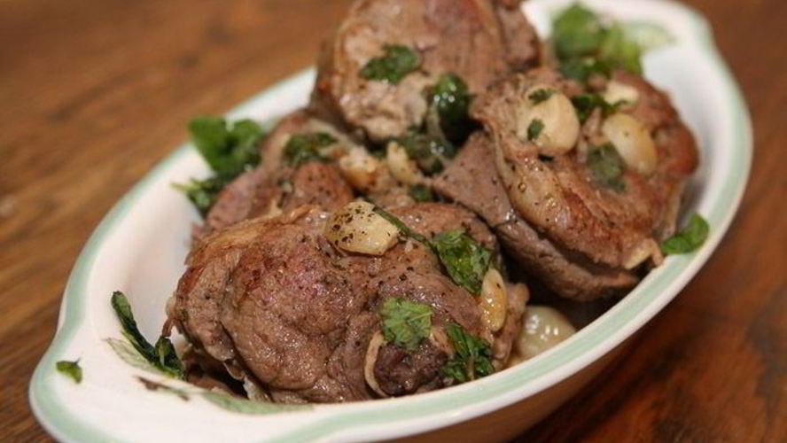 Рецепт баранина с чесноком в коньяке