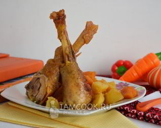 Домашняя курица, запеченная в духовке