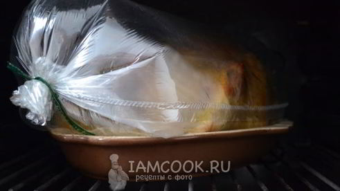 домашняя курица, запеченная в духовке