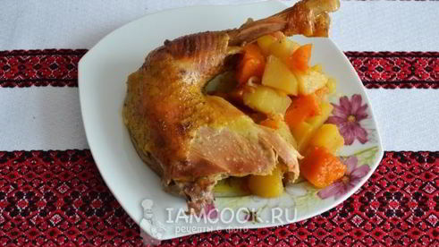 домашняя курица, запеченная в духовке