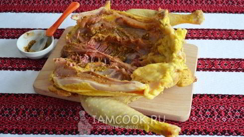 домашняя курица, запеченная в духовке