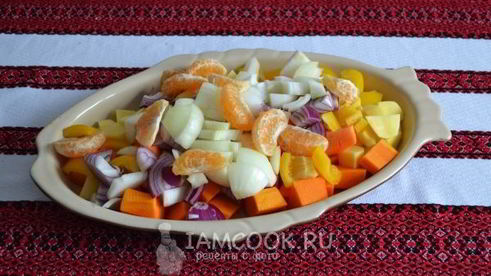 домашняя курица, запеченная в духовке