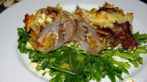 фаршированные свиные калтыки