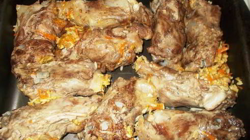 фаршированные свиные калтыки