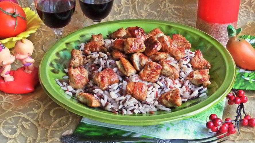 Рецепт филе индейки с рисом