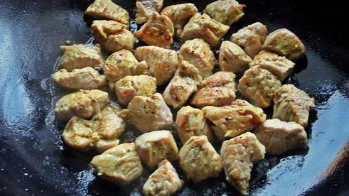 филе индейки с рисом