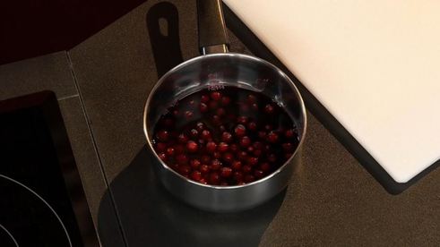 говядина по-строгановски с клюквенным соусом