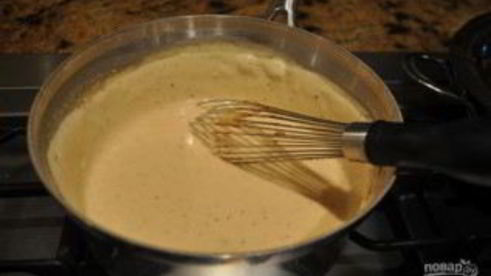 говядина под соусом бешамель