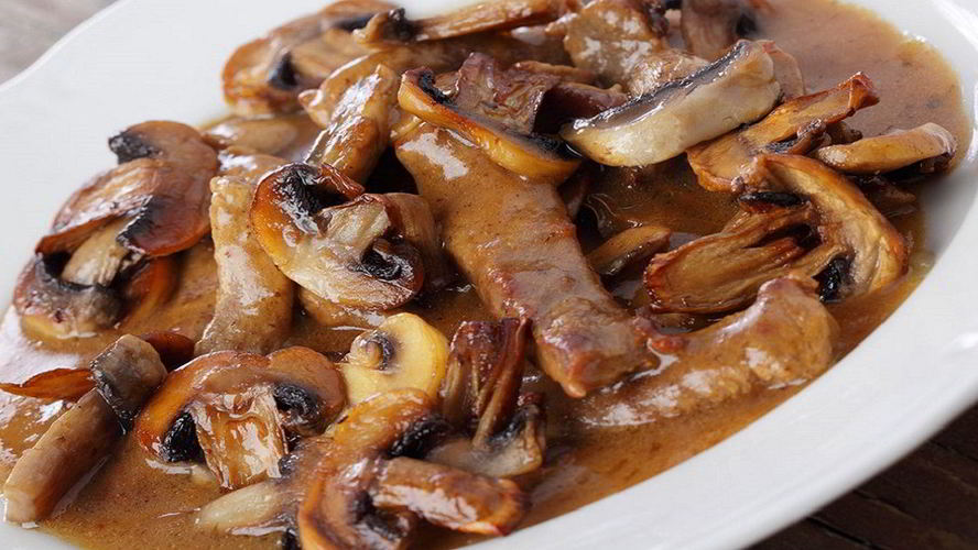 Рецепт говядина с грибами