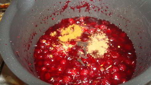 индейка маринованная с клюквенным соусом