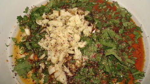 индейка маринованная с клюквенным соусом