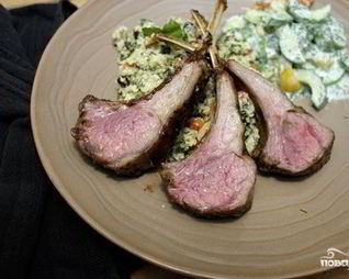 Каре ягненка на гриле