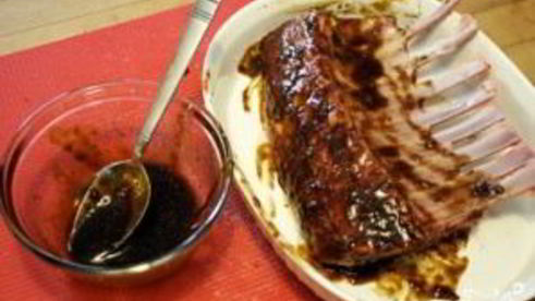 каре ягненка на гриле