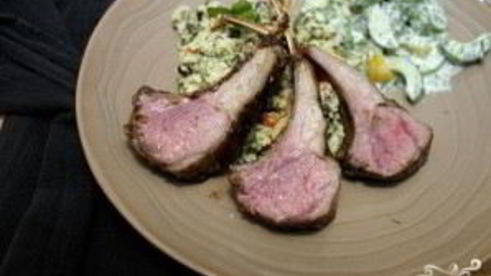 каре ягненка на гриле