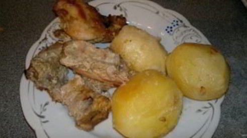 кролик с картошкой в духовке