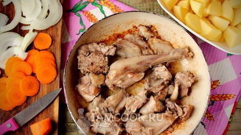 кролик тушеный с картошкой