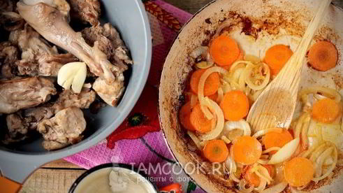 кролик тушеный с картошкой