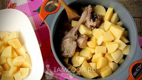 кролик тушеный с картошкой