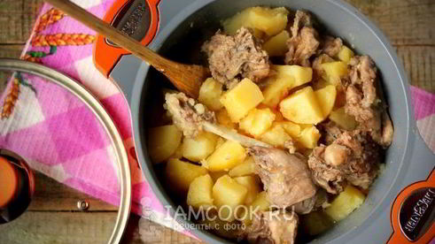 кролик тушеный с картошкой