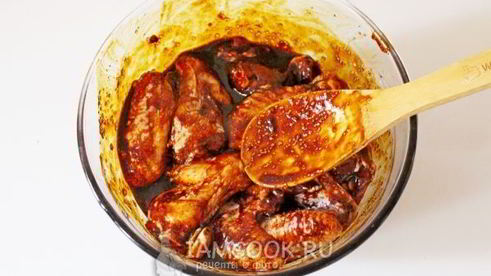 крылышки в маринаде