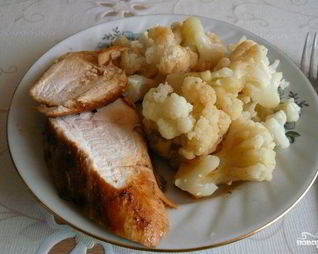 Куриная грудка с цветной капустой