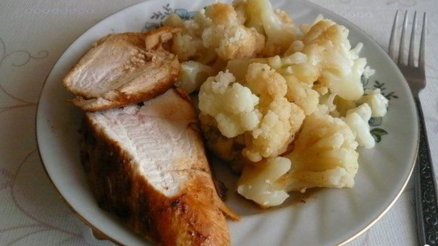 Рецепт куриная грудка с цветной капустой