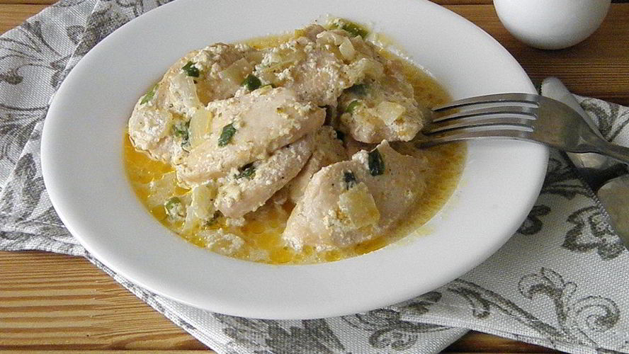 Рецепт куриная грудка со сливками
