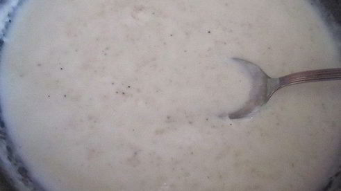 куриная грудка в шубке из шпината и соуса бешамель