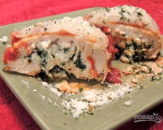 Куриное филе с сыром Рикотта