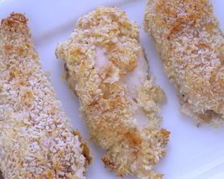 Куриное филе в кокосовой панировке
