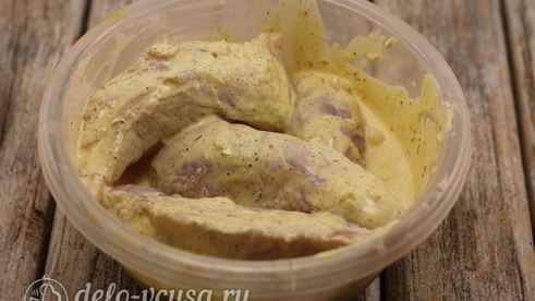 куриное филе в сливках в духовке