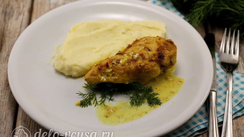 куриное филе в сливках в духовке