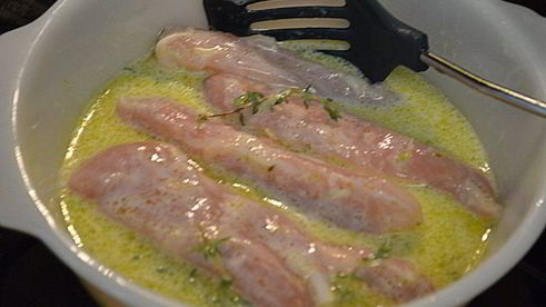 куриный кебаб с салатом