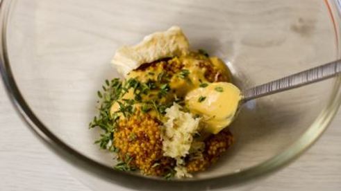 куриные бедра с хрустящей горчичной корочкой