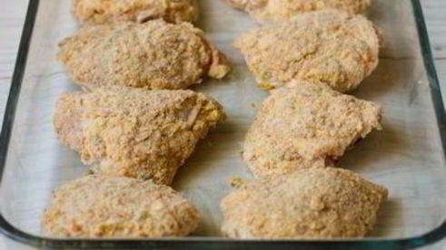 куриные бедра с хрустящей горчичной корочкой