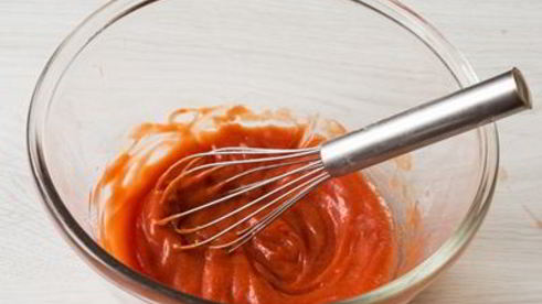 куриные крылышки в кляре и остром соусе