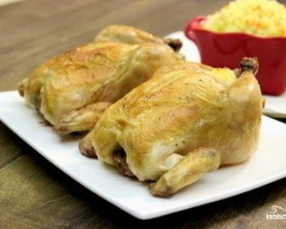 Курица, фаршированная рисом