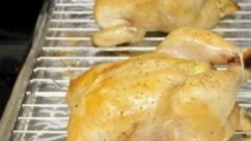 курица, фаршированная рисом