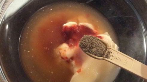 курица под соусом