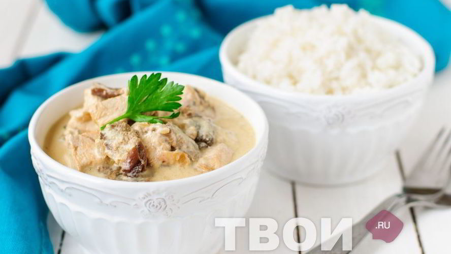 Рецепт курица с грибами в мультиварке